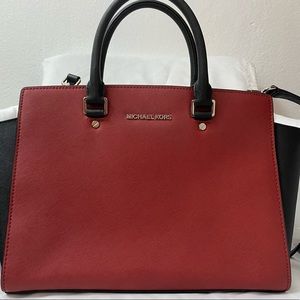 Michael Kors Selma Large Saffiano Leather Satchel